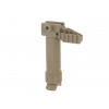 Weapon grip with a retractable bipod and rail - Dark Earth